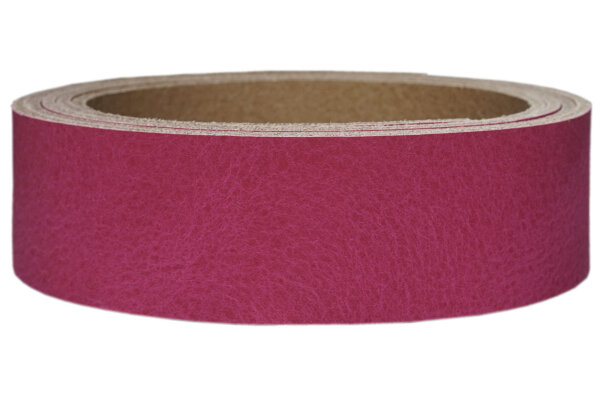 Lederriemen Pull Up pink-4cm breit