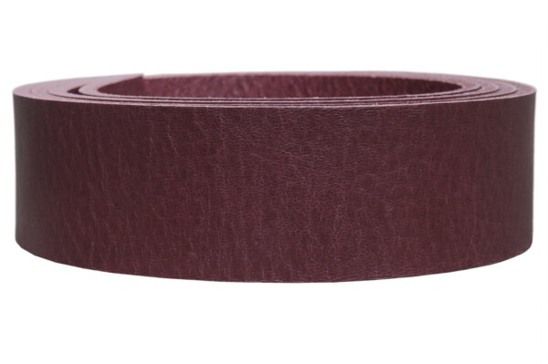 Lederriemen New Jersey bordeaux-1.5cm breit