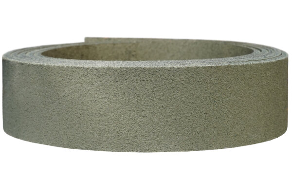 Lederriemen Velours olive-2.5cm breit
