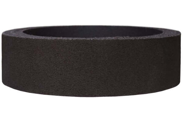 Lederriemen Velours dunkelbraun-5cm breit