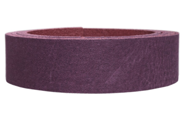 Lederriemen Nubukiert bordeauxviolet-1.5cm breit