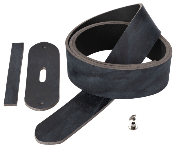 Gürtelrohling Texas dunkelblau-24mm