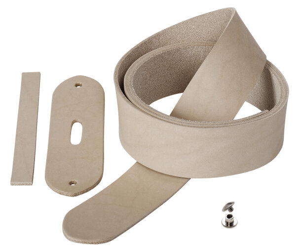 Gürtelrohling Blankleder natur natur 2.3-2.8mm dick-24mm