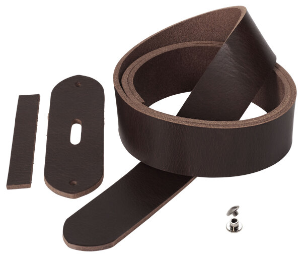 Gürtelrohling Florida rotbraun-39mm