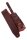 Leder Gitarrengurt Floral rotbraun-7cm breit / 90-130cm lang