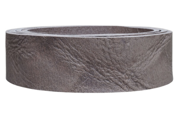 Lederriemen Crunch graubraun-4.5cm breit
