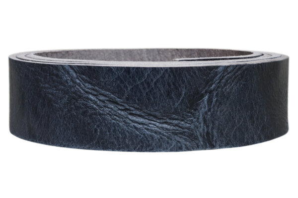 Lederriemen Crunch dunkelblau-4.5cm breit