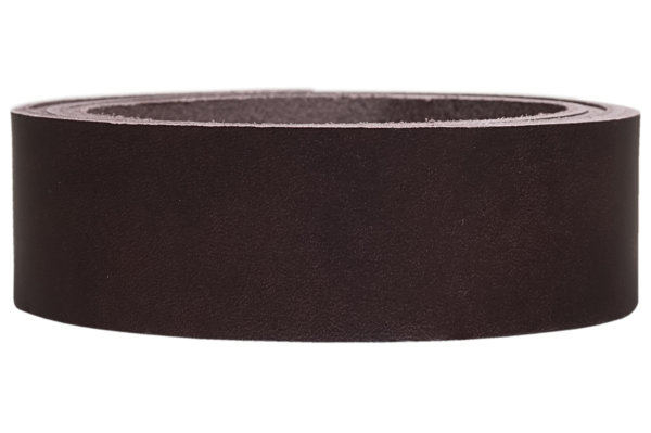 Lederriemen Blankleder Classic dunkelbraun,2.5cm breit