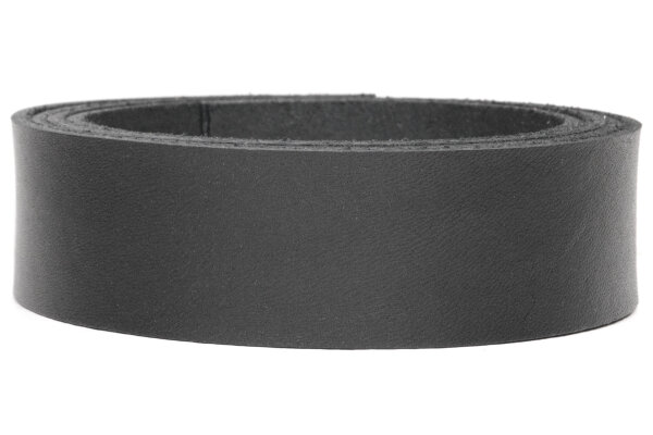 Lederriemen Pure schwarz-1cm breit