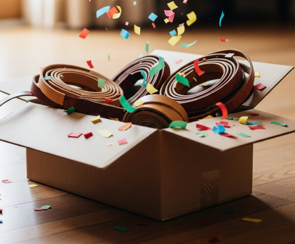 Überraschungs-Lederriemen