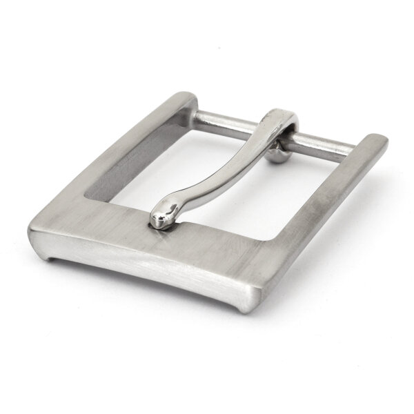 Gürtelschnalle Edelstahl gebürstet 35mm Modell 2