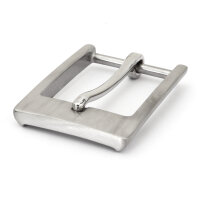 Gürtelschnalle Edelstahl gebürstet 35mm Modell 2