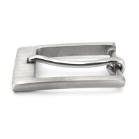 Gürtelschnalle Edelstahl gebürstet 35mm Modell 2