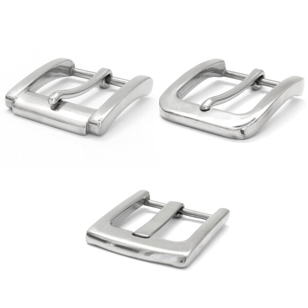 Gürtelschnalle Edelstahl poliert 40mm