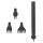 Diamond Reihenlocheisen- / Chisel-Set 2mm