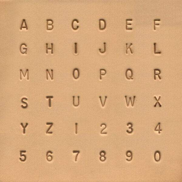 Alphabet & Nummern Prägeset Simple