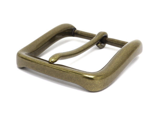 Gürtelschnalle Messing Massiv Antik 40mm breit