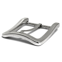 Gürtelschnalle Versilbert poliert 40mm Modell 2