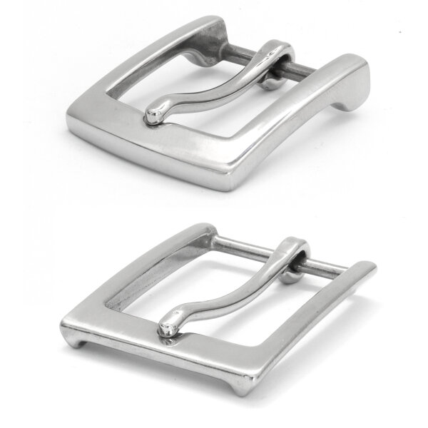 Gürtelschnalle Edelstahl poliert 30mm